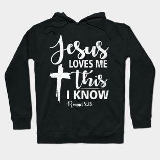 Jesus Loves Me Wood Gifts for Christian Women Men Religious Hoodie